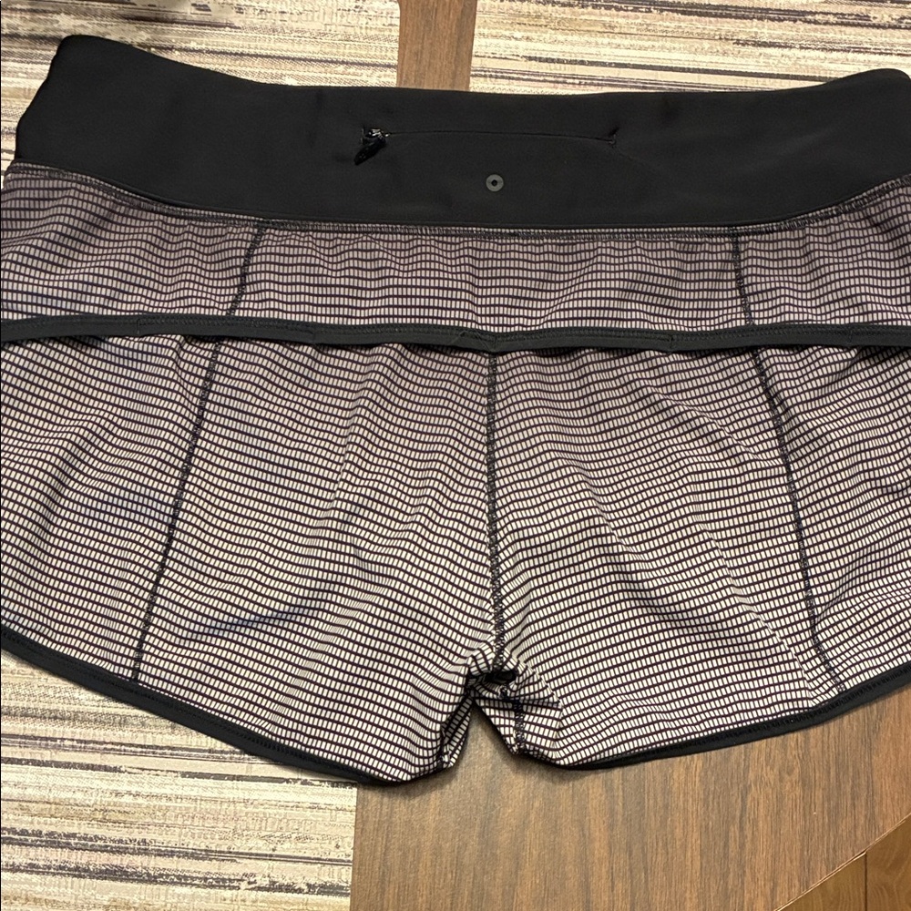 Women's LuLu Black and Grey Checkered Shorts